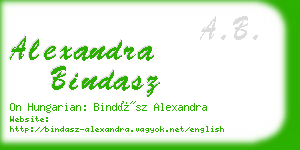 alexandra bindasz business card